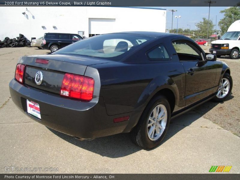 Black / Light Graphite 2008 Ford Mustang V6 Deluxe Coupe