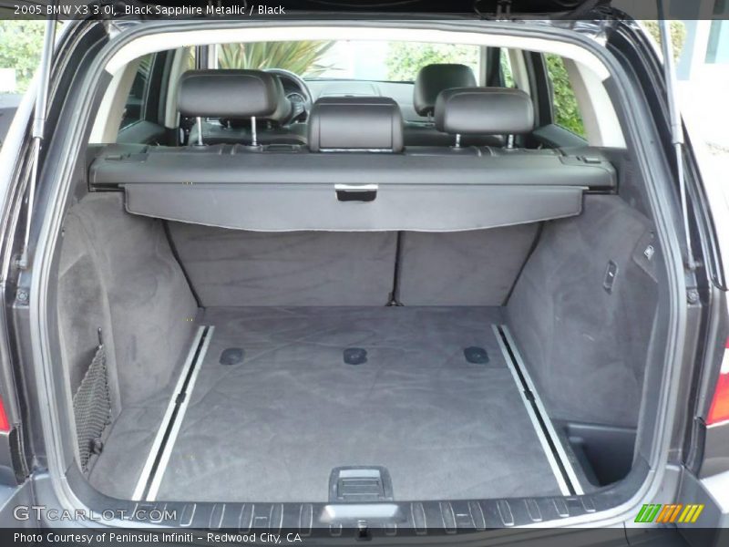Black Sapphire Metallic / Black 2005 BMW X3 3.0i