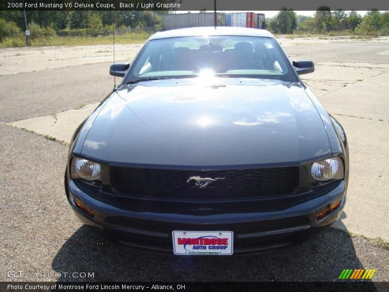 Black / Light Graphite 2008 Ford Mustang V6 Deluxe Coupe