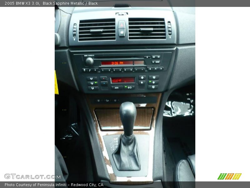 Black Sapphire Metallic / Black 2005 BMW X3 3.0i