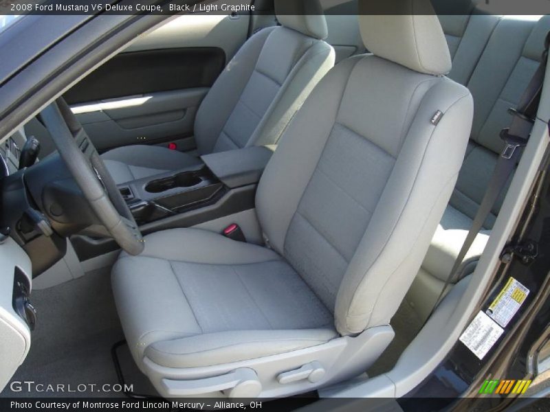 Black / Light Graphite 2008 Ford Mustang V6 Deluxe Coupe
