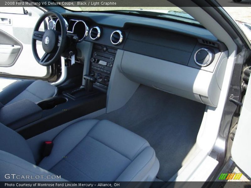 Black / Light Graphite 2008 Ford Mustang V6 Deluxe Coupe