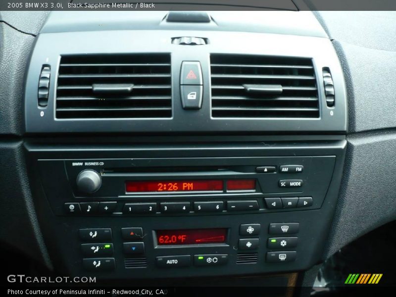 Black Sapphire Metallic / Black 2005 BMW X3 3.0i