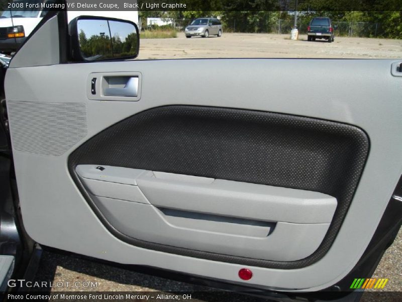 Black / Light Graphite 2008 Ford Mustang V6 Deluxe Coupe
