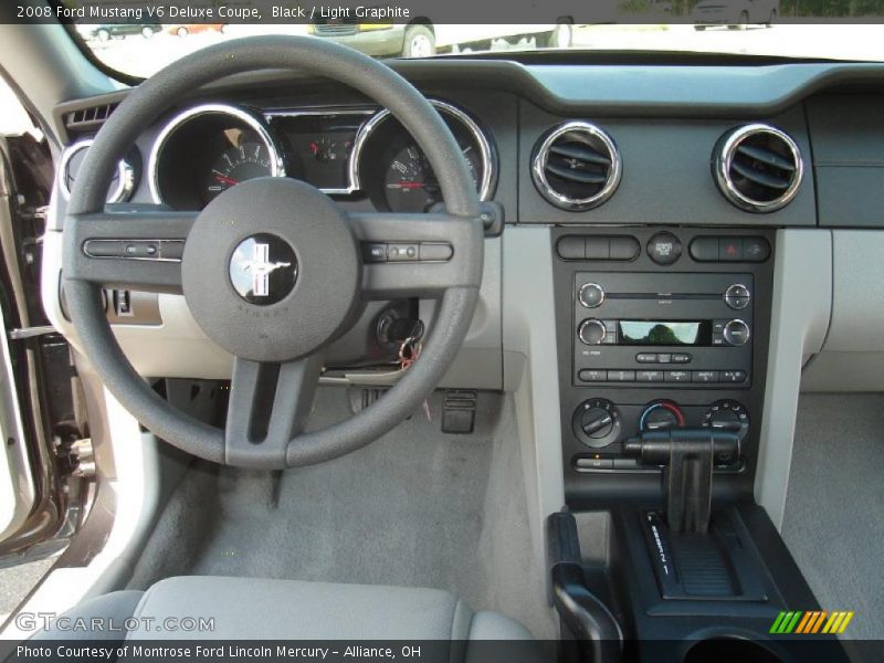 Black / Light Graphite 2008 Ford Mustang V6 Deluxe Coupe