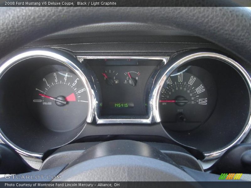 Black / Light Graphite 2008 Ford Mustang V6 Deluxe Coupe