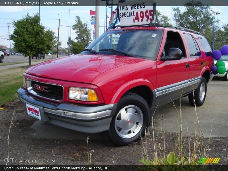 Apple Red / Graphite 1997 GMC Jimmy SLE