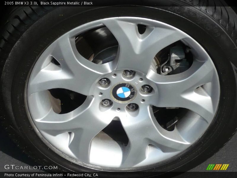 Black Sapphire Metallic / Black 2005 BMW X3 3.0i