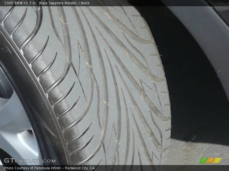 Black Sapphire Metallic / Black 2005 BMW X3 3.0i