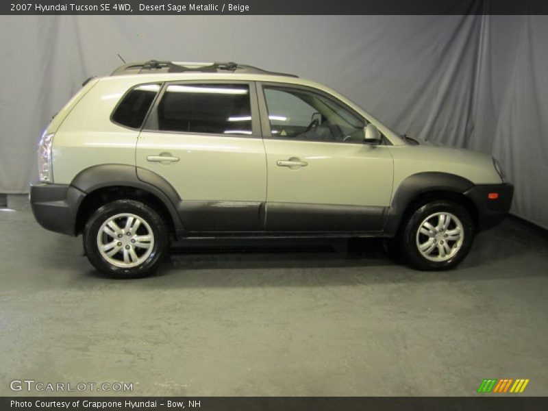 Desert Sage Metallic / Beige 2007 Hyundai Tucson SE 4WD