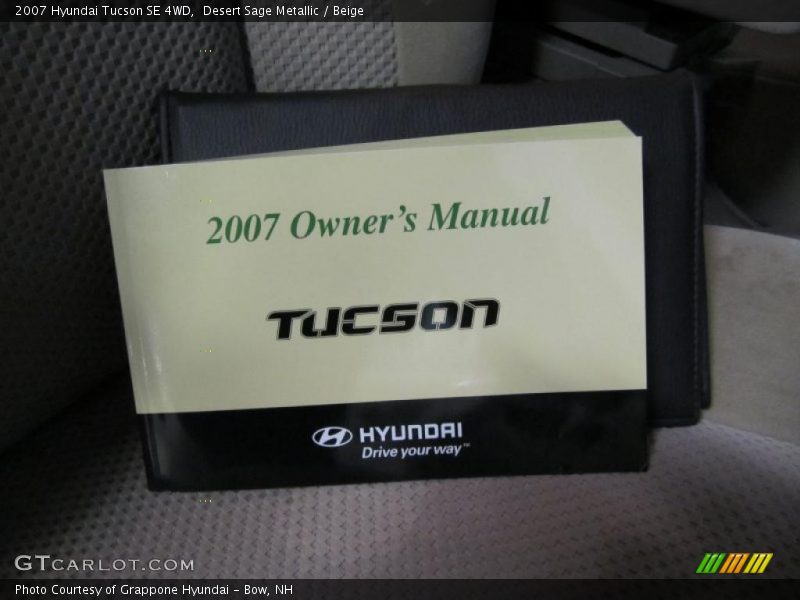 Desert Sage Metallic / Beige 2007 Hyundai Tucson SE 4WD