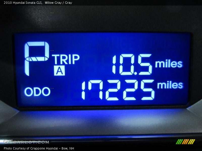 Willow Gray / Gray 2010 Hyundai Sonata GLS