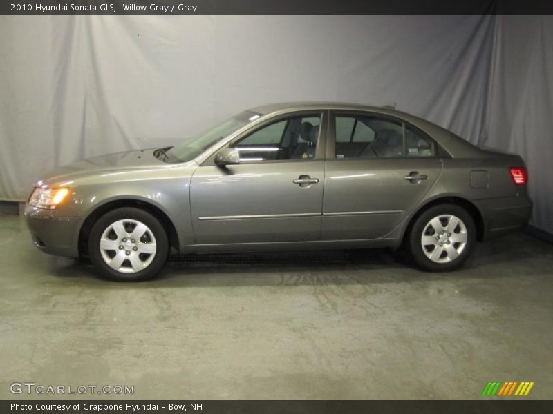 Willow Gray / Gray 2010 Hyundai Sonata GLS