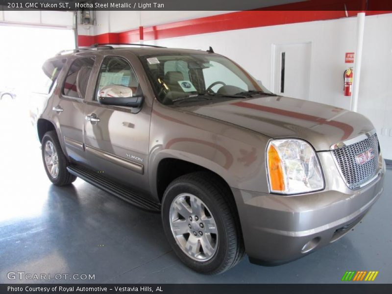 Mocha Steel Metallic / Light Tan 2011 GMC Yukon SLT