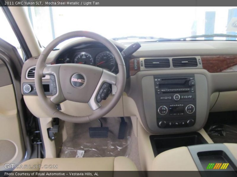 Mocha Steel Metallic / Light Tan 2011 GMC Yukon SLT