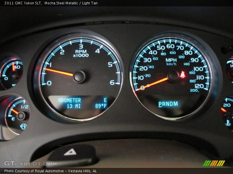 Mocha Steel Metallic / Light Tan 2011 GMC Yukon SLT