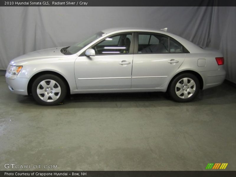 Radiant Silver / Gray 2010 Hyundai Sonata GLS