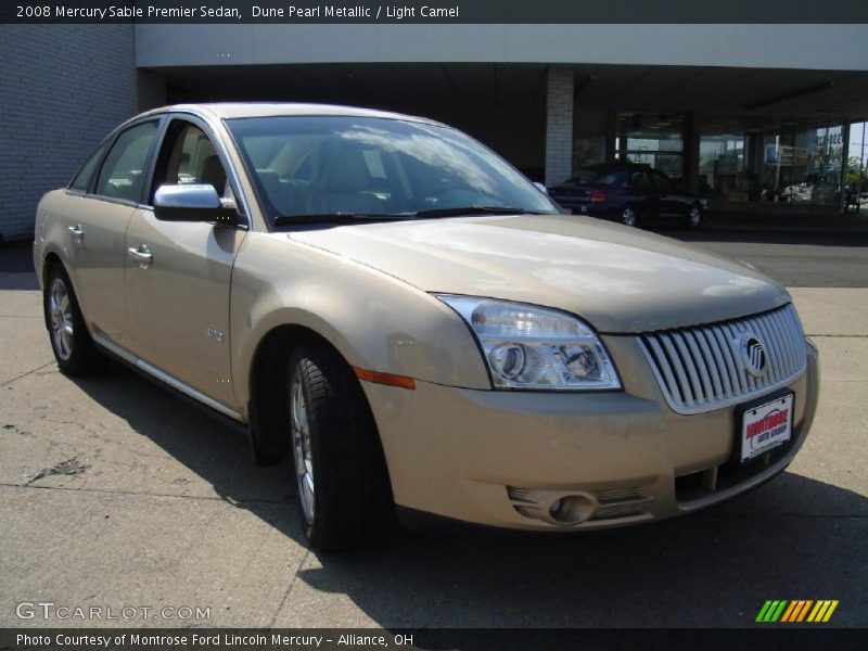 Dune Pearl Metallic / Light Camel 2008 Mercury Sable Premier Sedan