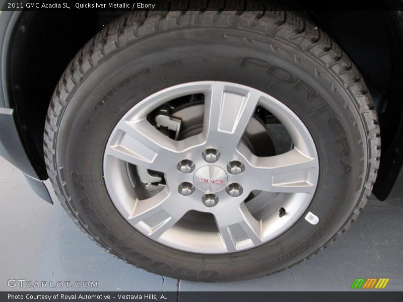 Quicksilver Metallic / Ebony 2011 GMC Acadia SL