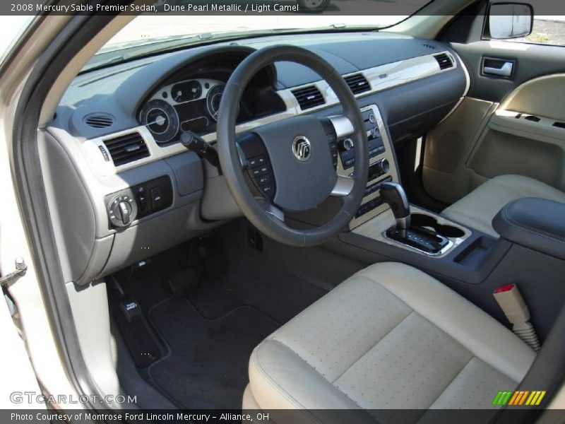 Dune Pearl Metallic / Light Camel 2008 Mercury Sable Premier Sedan