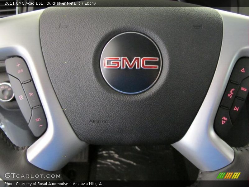 Quicksilver Metallic / Ebony 2011 GMC Acadia SL