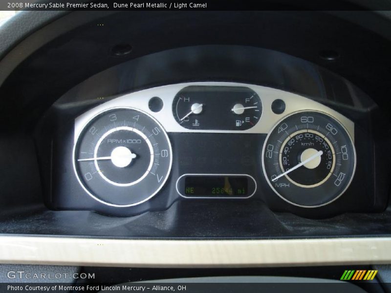 Dune Pearl Metallic / Light Camel 2008 Mercury Sable Premier Sedan