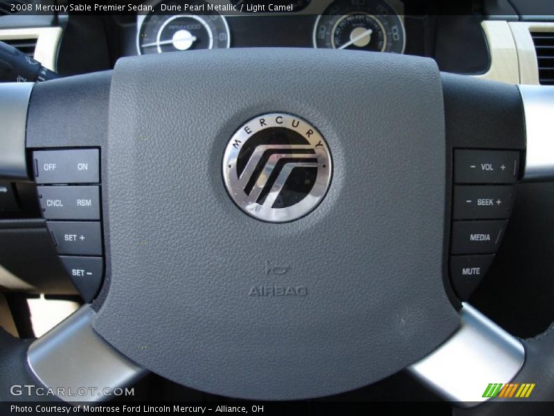 Dune Pearl Metallic / Light Camel 2008 Mercury Sable Premier Sedan
