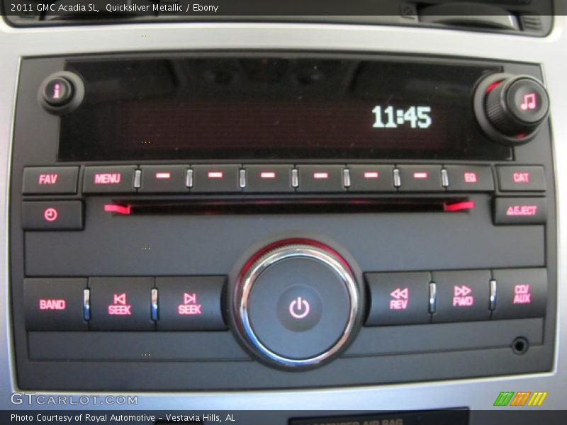 Quicksilver Metallic / Ebony 2011 GMC Acadia SL