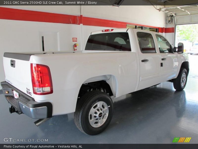 Summit White / Ebony 2011 GMC Sierra 2500HD SLE Crew Cab