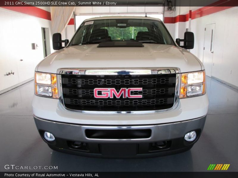 Summit White / Ebony 2011 GMC Sierra 2500HD SLE Crew Cab