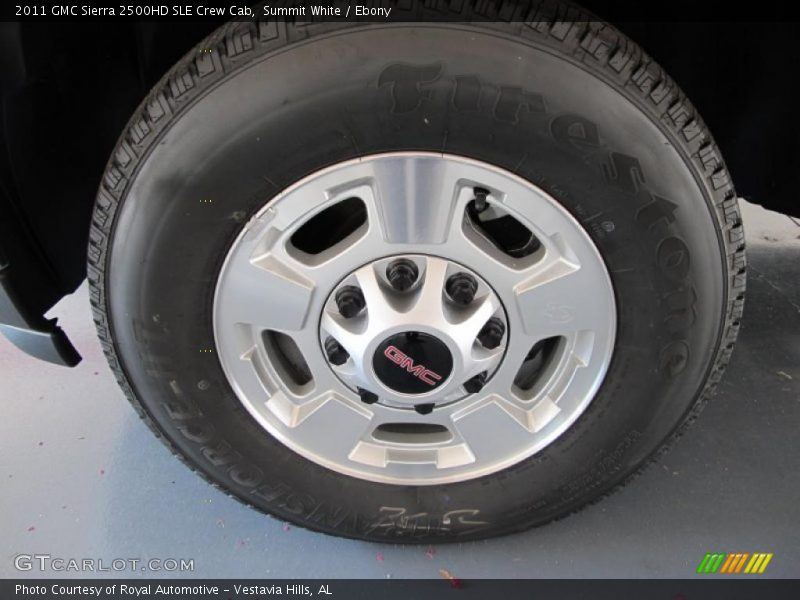 Summit White / Ebony 2011 GMC Sierra 2500HD SLE Crew Cab