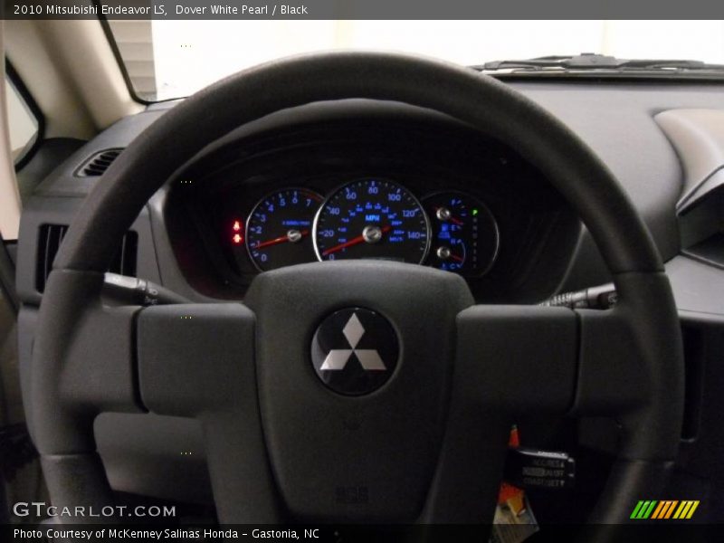 Dover White Pearl / Black 2010 Mitsubishi Endeavor LS