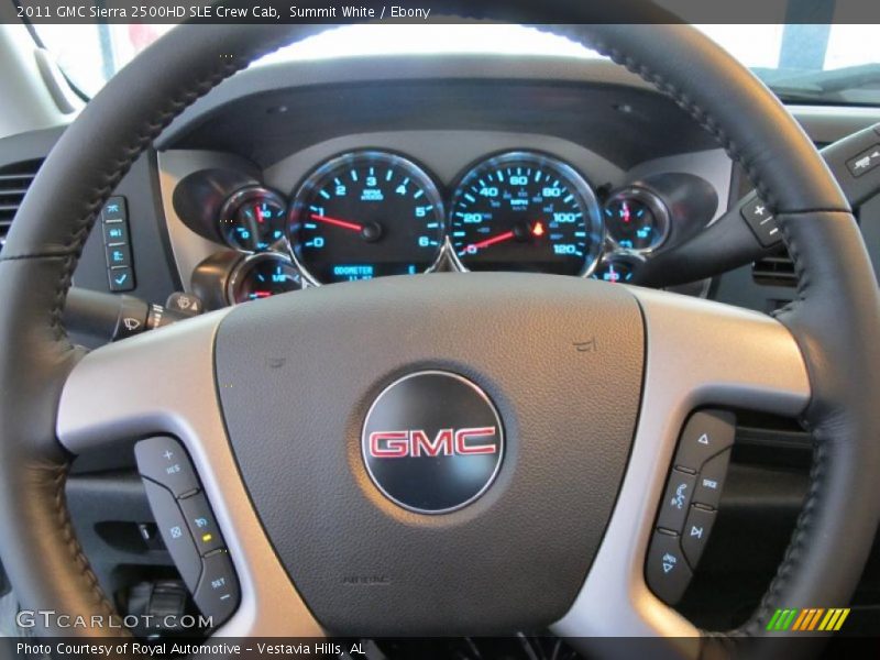 Summit White / Ebony 2011 GMC Sierra 2500HD SLE Crew Cab
