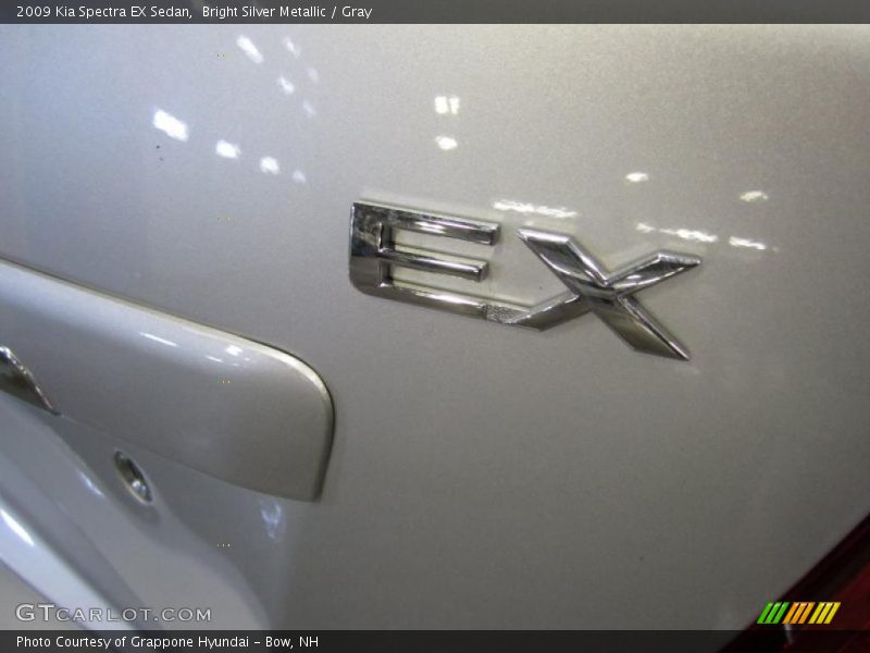 Bright Silver Metallic / Gray 2009 Kia Spectra EX Sedan