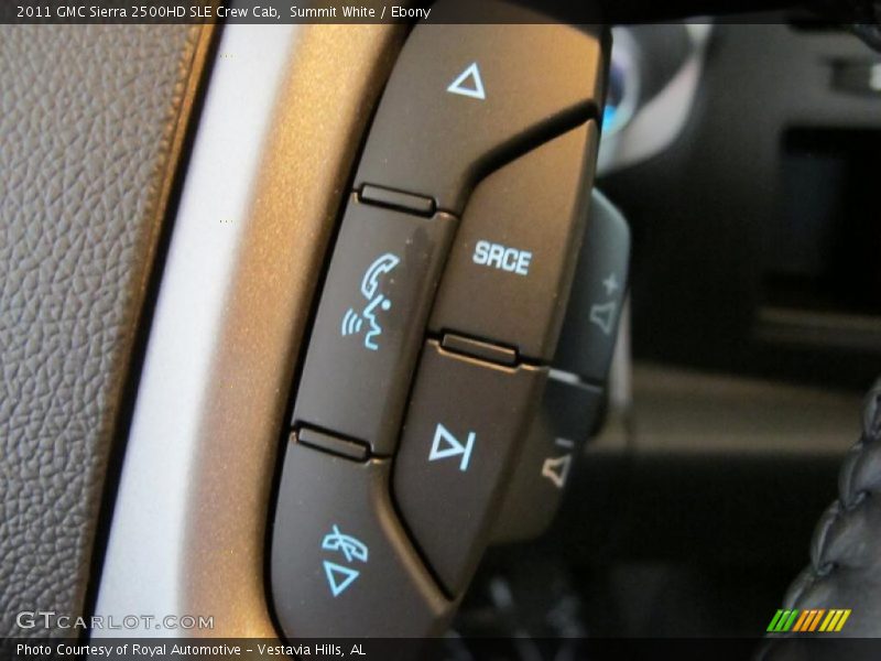 Summit White / Ebony 2011 GMC Sierra 2500HD SLE Crew Cab