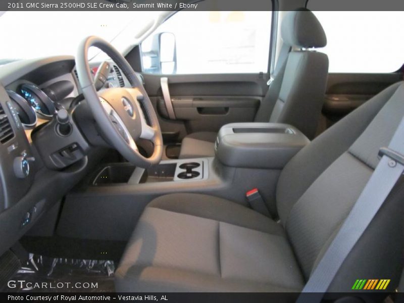 Summit White / Ebony 2011 GMC Sierra 2500HD SLE Crew Cab