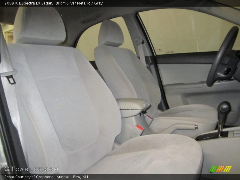 Bright Silver Metallic / Gray 2009 Kia Spectra EX Sedan