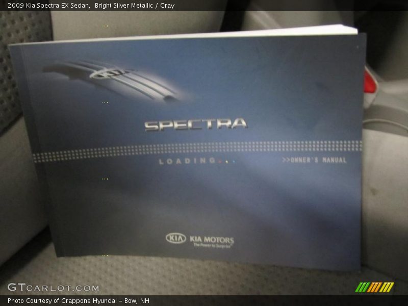 Bright Silver Metallic / Gray 2009 Kia Spectra EX Sedan