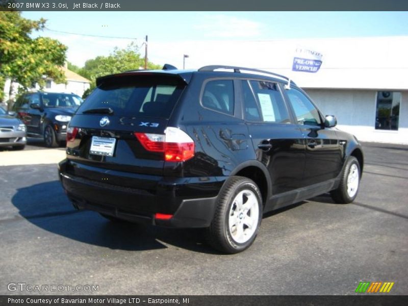 Jet Black / Black 2007 BMW X3 3.0si