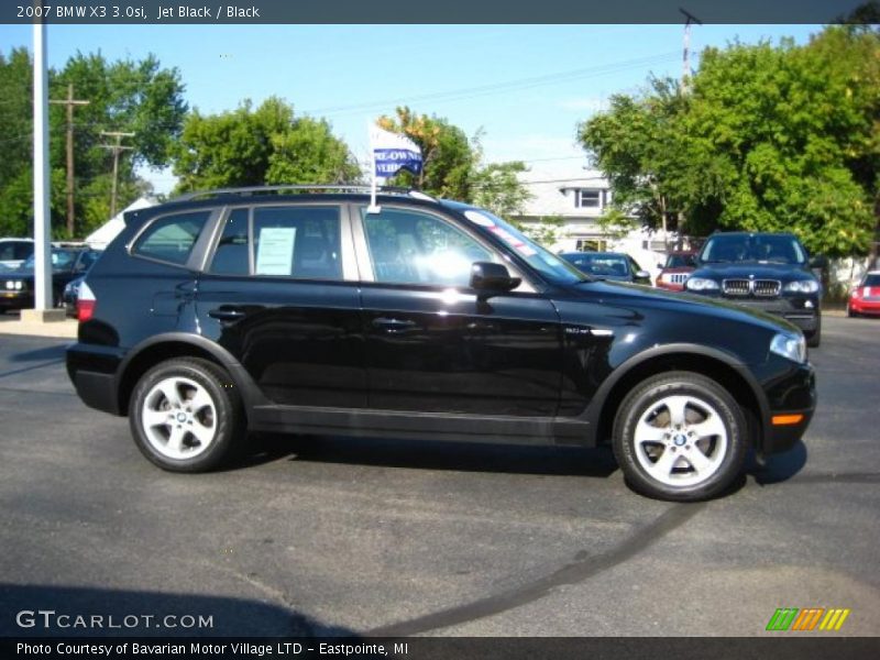 Jet Black / Black 2007 BMW X3 3.0si