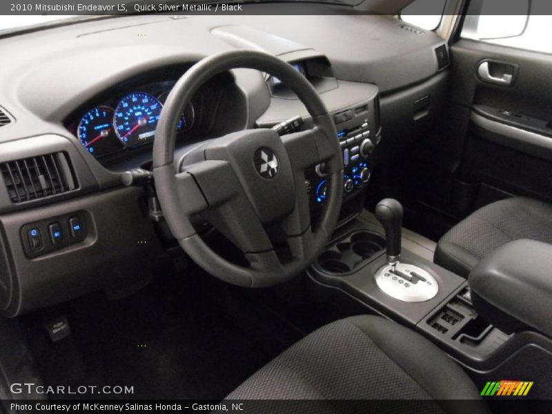 Quick Silver Metallic / Black 2010 Mitsubishi Endeavor LS