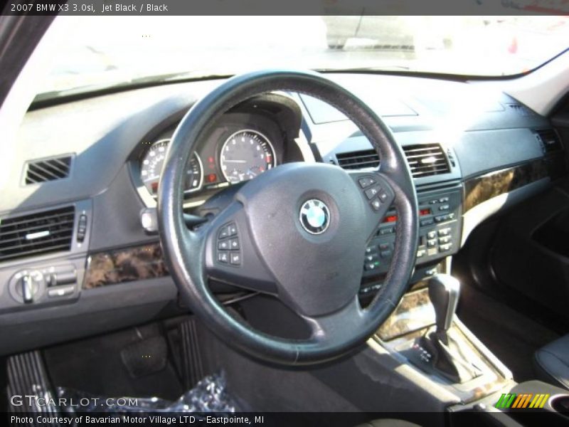 Jet Black / Black 2007 BMW X3 3.0si