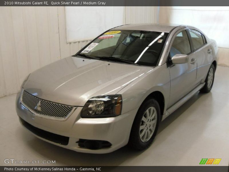 Quick Silver Pearl / Medium Gray 2010 Mitsubishi Galant FE