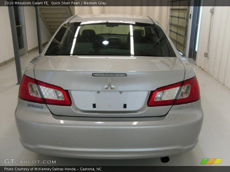 Quick Silver Pearl / Medium Gray 2010 Mitsubishi Galant FE