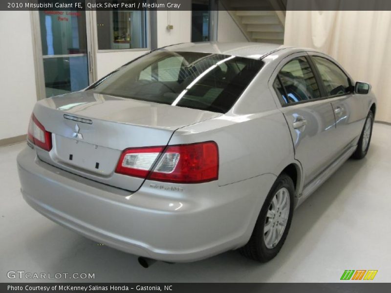 Quick Silver Pearl / Medium Gray 2010 Mitsubishi Galant FE
