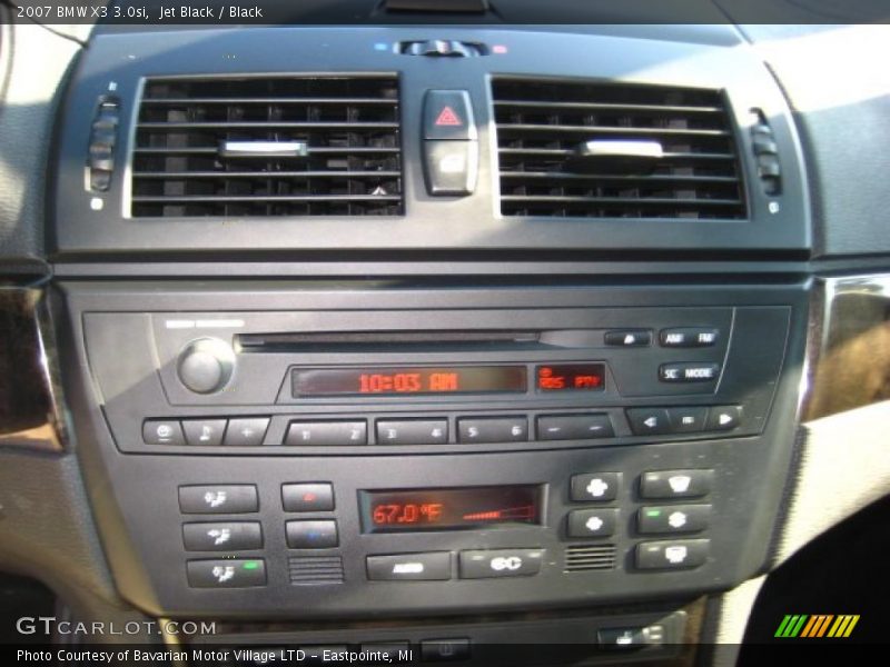 Jet Black / Black 2007 BMW X3 3.0si