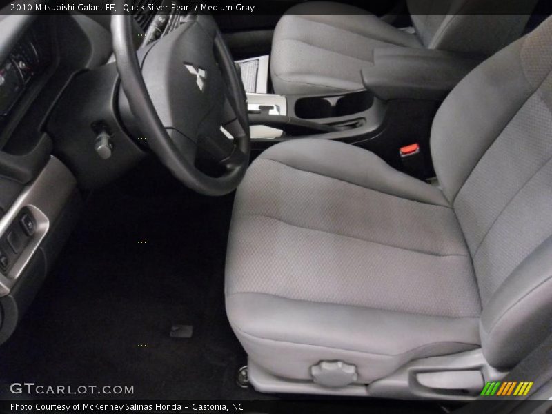 Quick Silver Pearl / Medium Gray 2010 Mitsubishi Galant FE