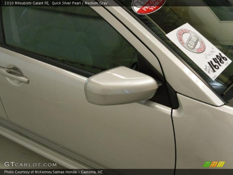 Quick Silver Pearl / Medium Gray 2010 Mitsubishi Galant FE