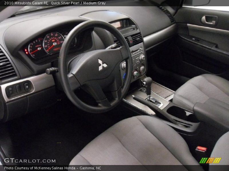 Quick Silver Pearl / Medium Gray 2010 Mitsubishi Galant FE