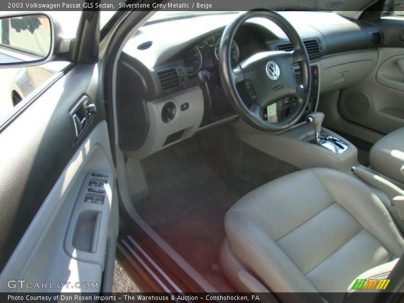 Silverstone Grey Metallic / Beige 2003 Volkswagen Passat GLS Sedan